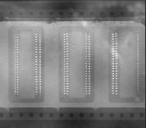 Earlier flat dome: film reflection makes the component image hazier.