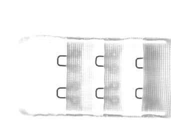 Real source NIR capture: repeated metal loops are distinguishable through the fabric region.
