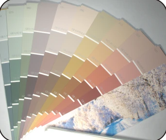 Same source swatch-fan example under the natural-light condition.