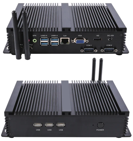 Fanless industrial PC, Intel Core i3-6157U, barebone (LS-SYGKX6157U)