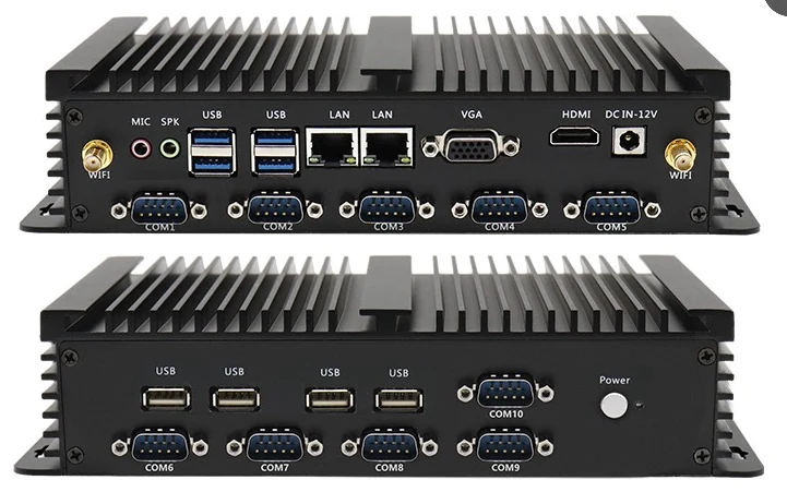 Fanless industrial PC, Intel Core i5-7200U, 8 GB RAM, 512 GB SSD, Wi-Fi (LS-SYK81X7200U)