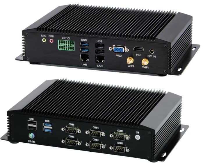 Fanless industrial PC, Intel Core i3-7020U, barebone (LS-SYG5AX7020U)