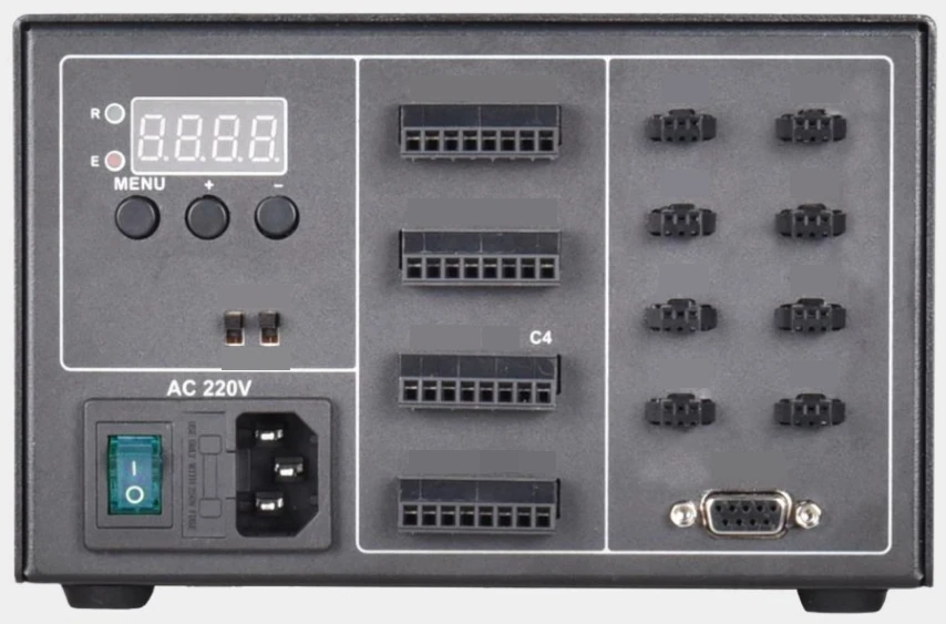 Hybrid / network-port strobe controller, 8 ch, 200 W (LS-DV200-F03C-48200-8)