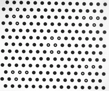 Halcon 12 dot calibration targets (NRH ...-13X15) (LS-NRH-40-13X15-DL/LD-G/C)