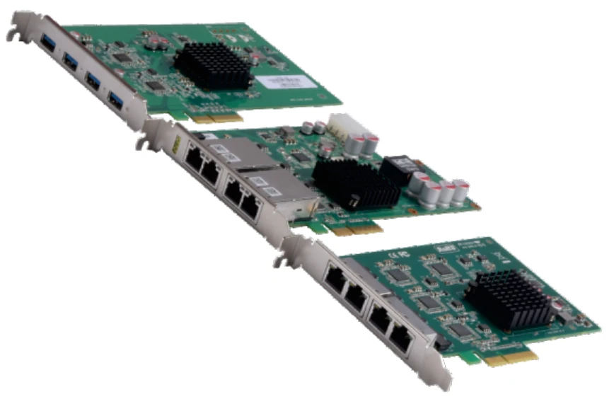 PCIE expansion card, USB3 (LS-PCIE4-PORTPOEGIGABITNETWORKCARD)
