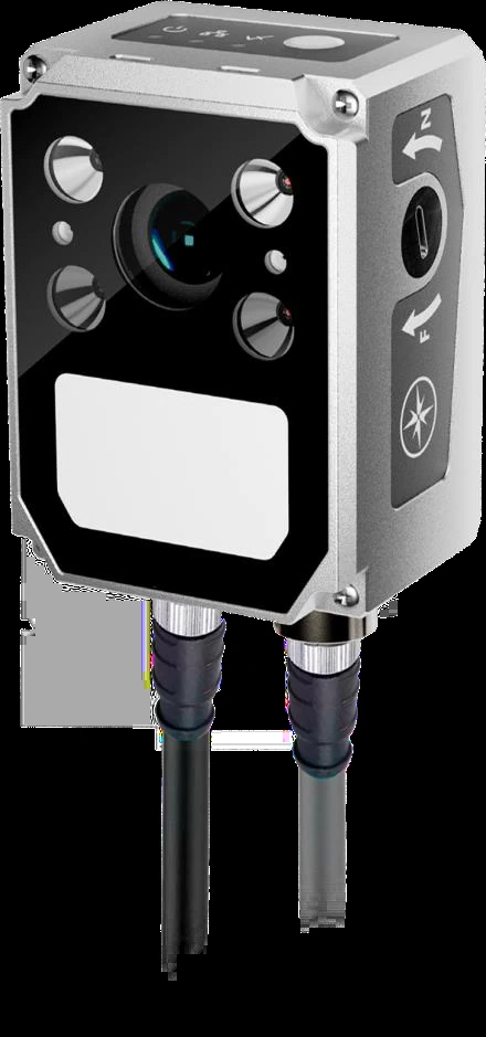 Dual aviation plug RS series fixed industrial barcode reader, 1.2 MP (LS-RS100-12)