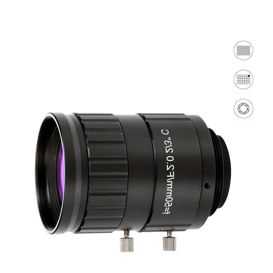 2/3" 5-10 megapixel ultra-high resolution FA lens, 50 mm, 2/3", C-mount (LS-XR-5005MP)