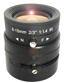 6-15 mm, 2/3", 3 MP, C-mount varifokales CCTV-Objektiv (LS-SVD61514IR-3M)