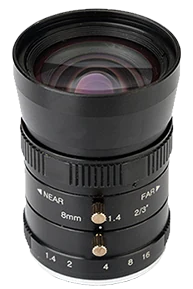 8 mm, 2/3", 5 MP, C-mount Obiettivo per visione artificiale industriale, 5.0 Megapixel (LS-SMV0814-5M)