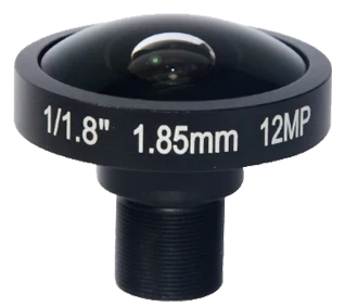 1.85 mm, 1/1.8", 12 MP, M12-mount Fisheye-Objektiv (LS-SFY18520IR-12M)