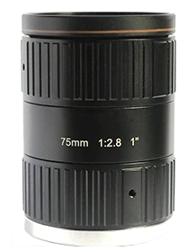 Obiettivo per visione artificiale industriale FA, C mount, 75 mm, 1", C-mount (LS-S1MV7528-8M)