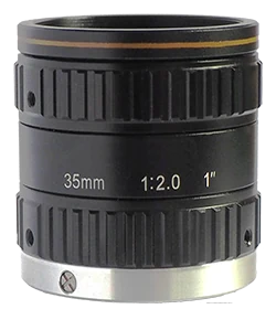 Obiettivo per visione artificiale industriale FA, C mount, 35 mm, 1", C-mount (LS-S1MV3520-8M)