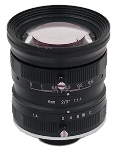 6 mm, 2/3", 5 MP, C-mount Machine Vision Lens (LS-SMV0614-5M)