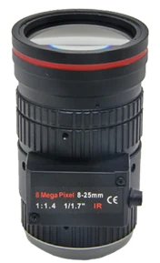8-25 mm, 1/1.7", 8 MP, CS-mount obiettivo varifocale CCTV (LS-SVD0825IR-8M)