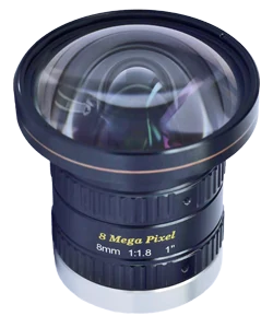 8 mm, 1", 10 MP, C-mount Machine Vision Lens (LS-S1MV0818-10M)