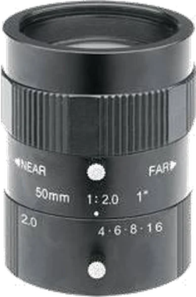 50 mm, 1", 5 MP, C-mount obiettivo per visione artificiale industriale, F2.0 iride manuale (LS-S1MV5020-5M)