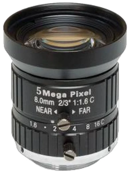 8 mm, 2/3", 5 MP, C-mount Machine Vision Lens (LS-SMV0816-5MS)