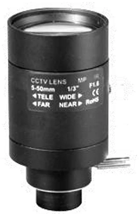 5-50 mm, 1/3", 1.3 MP, D14-mount Varifocal CCTV Lens (LS-SBV0550IR-M)