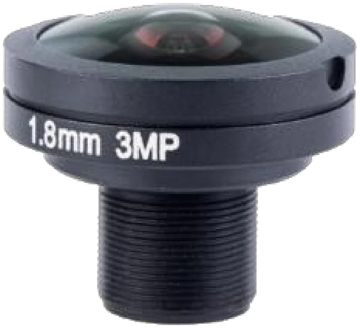 1.8 mm, 1/2.7", 3 MP, M12-mount 피쉬아이 렌즈 (LS-SFY1828FIR-3M)