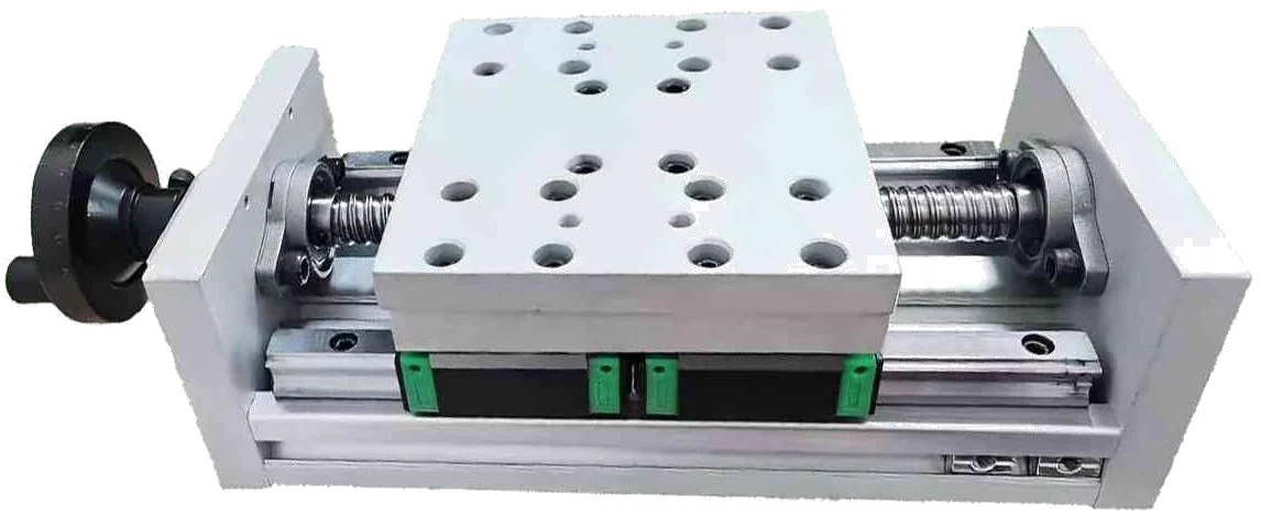 Ball-screw manual lift / slide tables, 120 mm wide (LS-SJT-X12080-255)