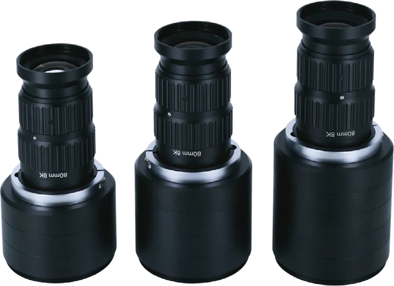 8K line scan lens, 80 mm fixed-magnification (LBS808K-0xx)