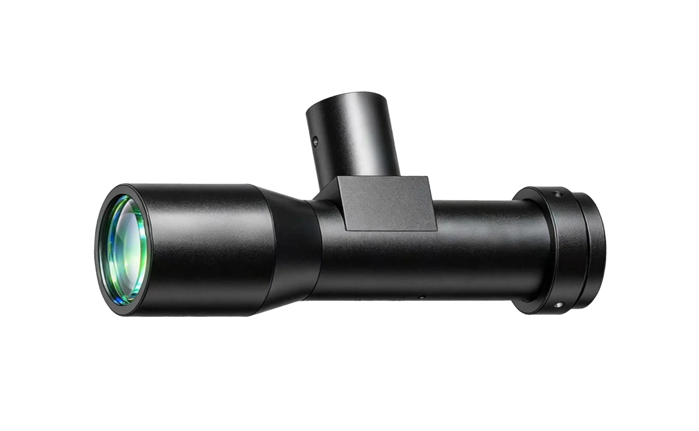 Object-Side Telecentric Lens, 0.5x, 110 mm WD, 1/2", coaxial light port (LS-HY-05-110C-V2)