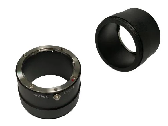 M72x0.75 to F-mount adapter, Adapter ring thickness 34.5 mm, For M72 cameras with 12 mm back focal distance (LS-V031-M72-F-T34.5)