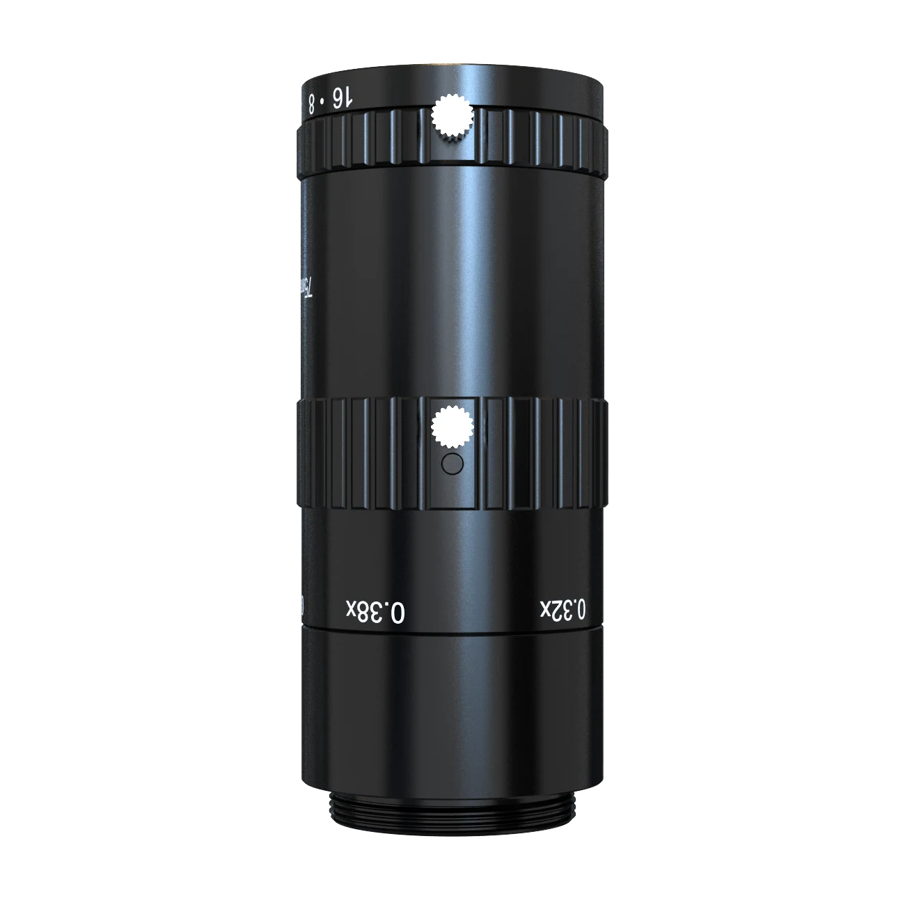 75mm, F3.8, 1.1", C-mount, Macro lens (257 mm (-0.38X) to 471 mm (-0.18X)) (LS-KF7538M-ML)