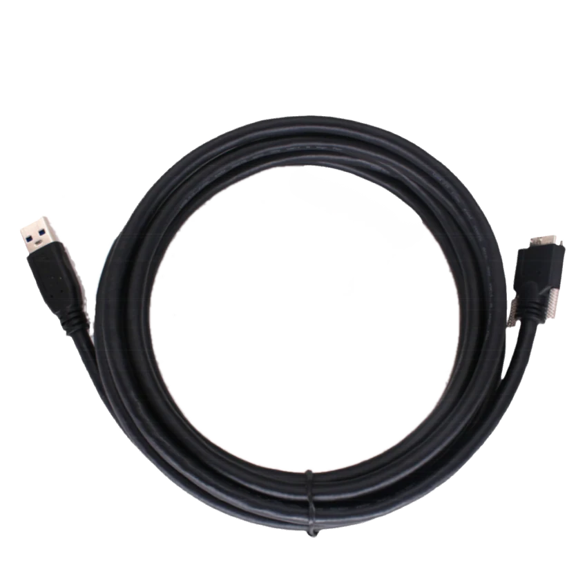 Camera Data Cable, Micro-B male (with screw) to A male, 3 m (LS-ACU3-MBMS-AM-FL-3M)