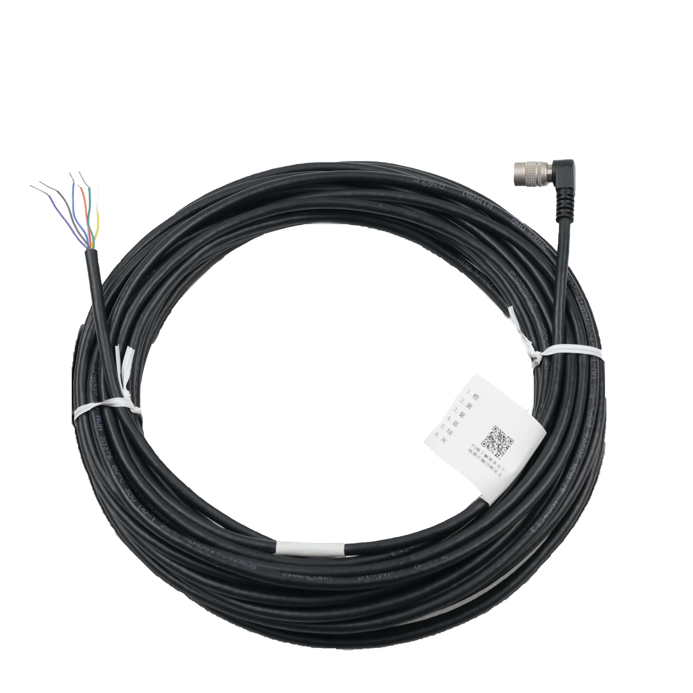 Camera Power and I/O Cable, P7 6-pin, Femal, Left side to Open, 5 m (LS-ACP-H6P-LEFT-OPEN-ST-5M)
