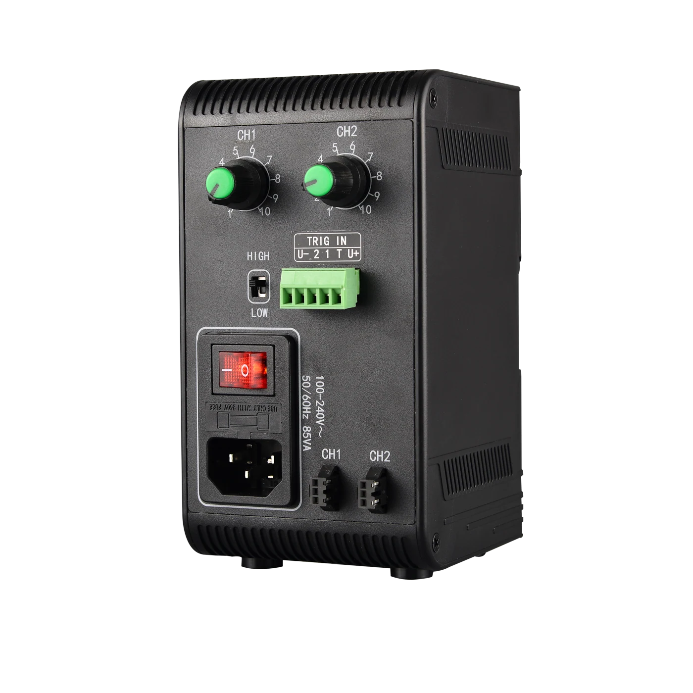 Analog constant-voltage light controller, 120W, 4 channels, Up to 72 W per channel, SMR-03V-BC connector (LS-LEVS-120-4-SY)