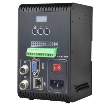 Digital constant-voltage light controller, Strobe overdrive, 200W, 2 channels, 12M-2B interface, Strobe overdrive, With GigE port (LS-LEVD-200-2-PY)