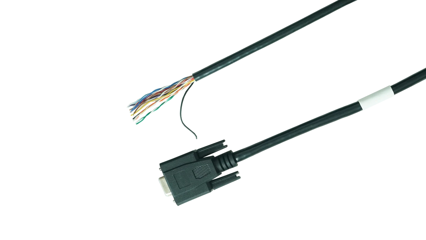 Frame Grabber I/O Cable, DB15F, Female to Open, 3 m (LS-ACP-DB15F-OPEN-ST-EMC-3M)